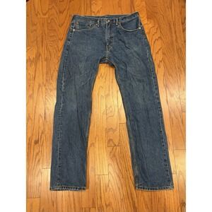 Levi's 505 Mens Straight Denim Jeans Size 36x34 Cotton Pants Stretch 2010's